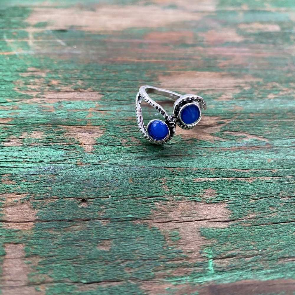 Blue Silver Ring - Picture 2 of 2